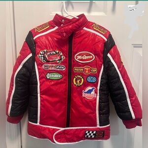 Disney Red and Black Cars Racing Jacket Cars LIGHTNING MCQUEEN